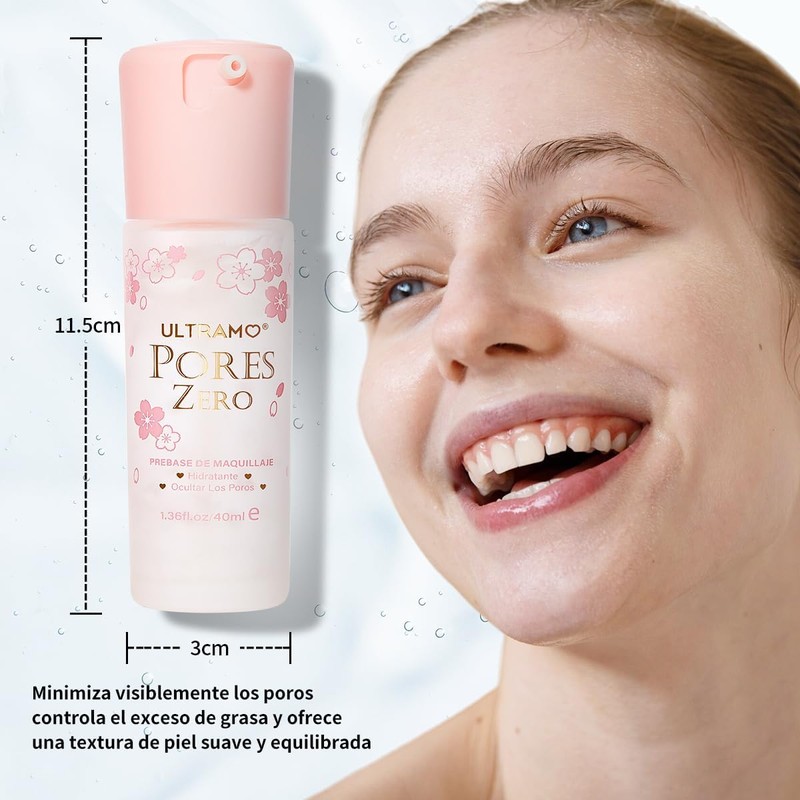 ULTRAMO Primer de Maquillaje, Prebase de Maquillaje en Gel 40ml