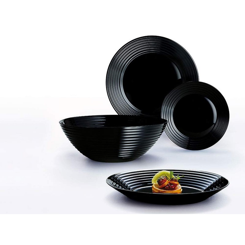 Arcoroc ARC L7611 Harena Flat Plate, 25 cm, Opaline Glass,