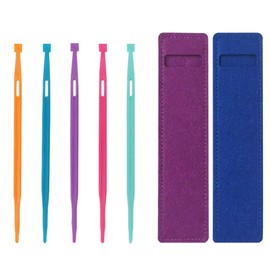 TRKETK 7 Pieces Sewing Tool with Felt Storage Bags, Portable Sewing Tool, Versatile Practical Sewing Accessory Set, Practical Sewing Accessories for Sewing and Craft Projects