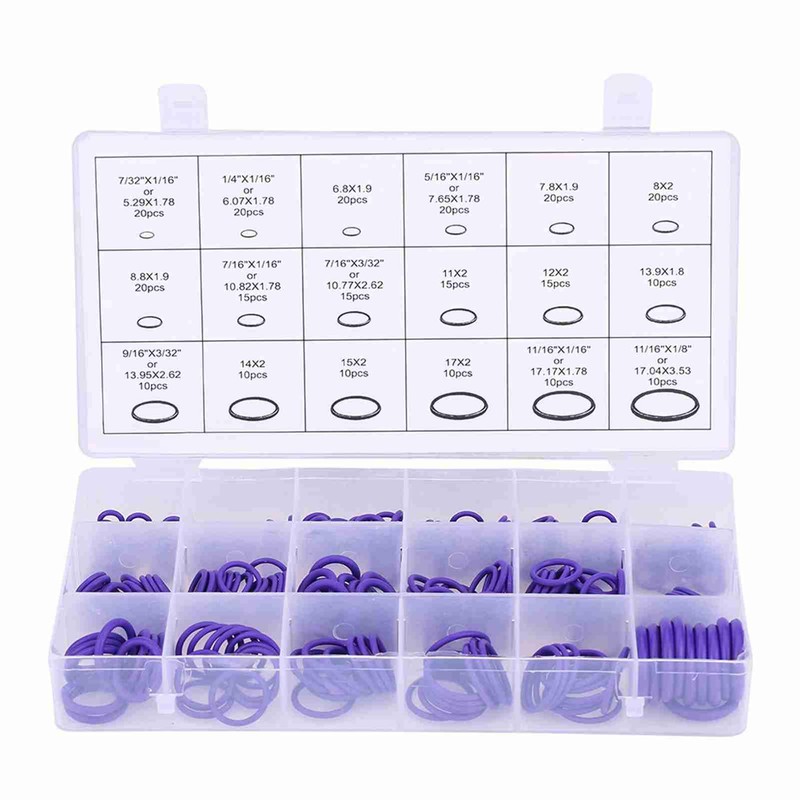 270pcs Assorted Car Air Conditioning O Ring Seal Gasket Set