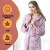Oksun Womens Long Fleece Robe: Floor Length Flannel Hooded Bathrobe,