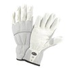 IRONCAT 9076 Grain Buffalo Leather Gloves – White, Medium Foam