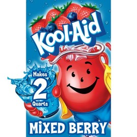Kool-Aid Unsweetened Mixed Berry Artificially Flavored Powdered Soft Drink Mix, 0.22 oz Packet (Pack of 48)