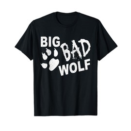Big Bad Wolf Paw Distressed White Funny Novelty T Shirt T-Shirt