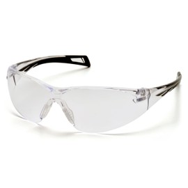 Pyramex Safety PMXSLIM Eyewear, Black Temples, Clear Lens
