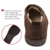 Minnetonka Men's Pile Lined Romeo Slipper, Chocolate, 12 M US