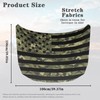 Qiyupavto Car Hood Cover, Green Camouflage American Flag Car Hood