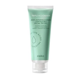 Ésika Triple Acción Max Limpiadora Facial en Gel 120 g, Limpiador Facial Hidratante 3 en 1, Ayuda a Limpiar, Purificar e Hidratar la Piel, Gel Facial 