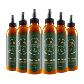 Heartbeat Hot Sauce Co. - Camp Sauce, 6 oz. - Small Batch & Handmade, Vegan, Preservative Free, 6 Pack