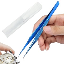 Pointed Tweezers | Needle Tweezers with Storage Box Non-Magnetic,5.5 Inches Phone Repair Tool Fine Point Tweezers for Circuit Boards Computer Motherboards Crafts