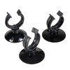 Aqua Della, Suction Cup with Clip 3pcs - 12/16mm Black