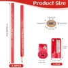 Pack of 20 Carpenter's Pencils, 175 mm Red Pencil, Construction
