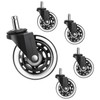 Gamma Office Chair Wheels Black, Pack of 5, 7/16 x