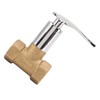 Water Stop Valve 3/4in Concealed Ceramic Brass Electroplated Water Valve