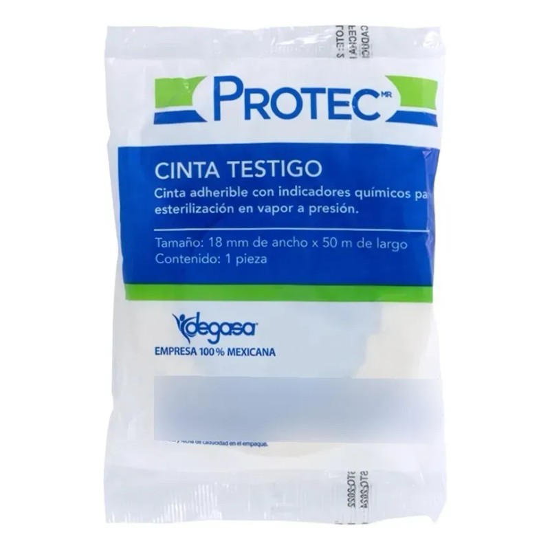 Protec Cinta Testigo 18mm X 50 M Para Esterilización A