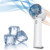 QHQ Ice Cooling Handheld Fan, Refrigerating Ice Cooling Pad Built-in