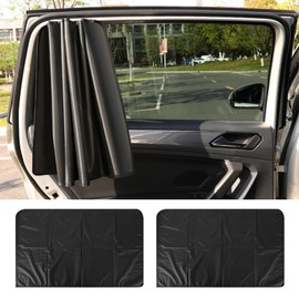 YFFSFDC Car Blackout Curtain, Magnetic Curtain, Magnetic Attachment, Easy Installation, UV Protection, Sun Protection, Car Blinding, Privacy Protection, Sleeping in Car, Car Accessories