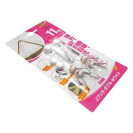 Nikkei Industries Magic Cross MJ-016W 8 J Hook for drywall and plywood, Double, White