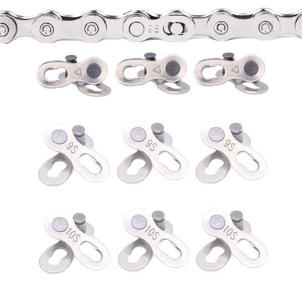9 Pairs Bicycle Missing Link Reusable Bicycle Chain Connector 6-7-8