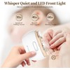 Elektrischer Nagelknipser, Nageltrimmer Nagelpolierer 2 in 1, Automatischer Elektrische Nagelknipserr