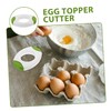 STOBAZA 2pcs Cutter Tool Egg Cracker Topper for Cooking Baking