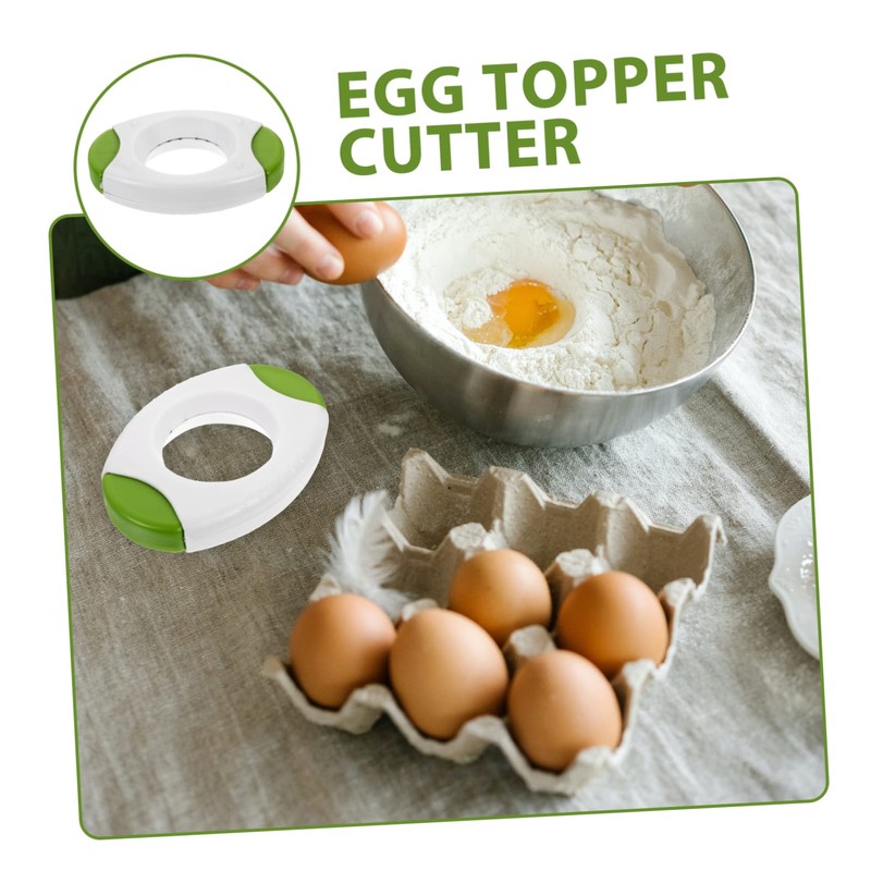 STOBAZA 2pcs Cutter Tool Egg Cracker Topper for Cooking Baking