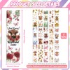 Peacoblue 30pcs UV DTF Bookmarks Wraps Transfer Stickers Highland Cow
