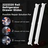 Romalon 2-Pack 2223320 Track Refrigerator Crisper Drawer Slide Rail Fit