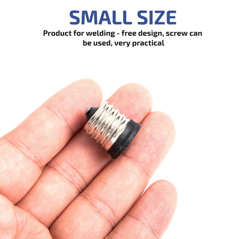 E17 to E14 Socket Adapter: 8 PCS Standard Medium Base