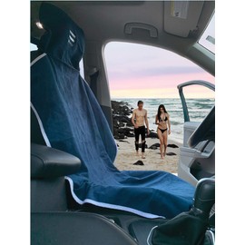 FITLY Triple Purpose Towel | Eco-friendly Plush Bath Towel For Active People | Towel, Seat Cover & Travel Pillow in 1 | Universal Fit Waterproof Seat Cover | Large Bath Towels Perfect Gym Accessory