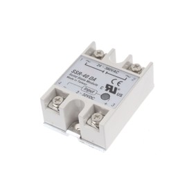 NOYITO SSR-40DA Solid State Relay Single Phase Semi-Conductor Relay DC Control AC Input 3-32V DC Output 24-380V AC