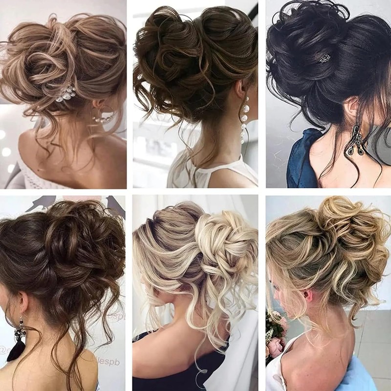 1 Pieza - Extensiones Moño Pinza Cabello Postizo Chongo Clip