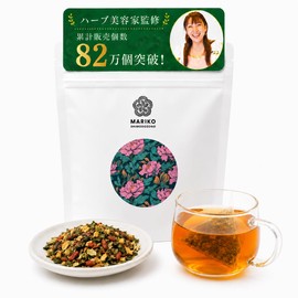 The Door of Sensuality Herbal Tea Bags Decaffeinated Rose Red Lemon Balm Shatabari Siberian Jinsen Ginger Cardamom (40 Tea Bags)