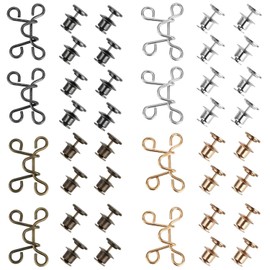 8 Set Jean Buttons Pins for Women, Pant Waist Tightener for Loose Jeans Adjustable Waist Buckle Extender Reusable Waistband Tightener No Sewing Detachable Button Adjuster for Pants Dress Too Big