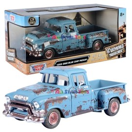 Motormax 1955 GMC Blue Chip Pickup Weathered Treasueres Barn Find 1/24 Scale Diecast Model Car 79071 All Star Toys Edition