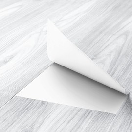 FunStick 6"x36" Peel and Stick Flooring Planks White Wood Vinyl Flooring Peel and Stick Floor Tile White Grey Wood Vinyl Plank Flooring Waterproof Sticky Tiles for Floor Bedroom Bathroom Kitchen 5 Pcs