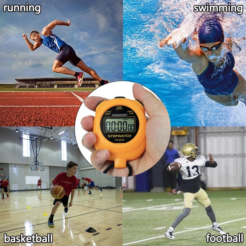 2 Pack Digital Sport Stopwatch Timer for Coaches, ON/Off Countdown