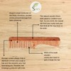 SVATV Handmade NEEM WOOD Detangling Comb for Thick, Curly and
