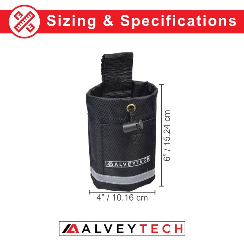 AlveyTech Unbreakable Universal Fabric Cup Holder - For Mobility Scooters,