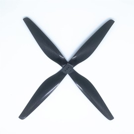 KingVal Repuesto de 2 Pares de hélices de Fibra de Carbono 1455 de Tres Agujeros CW/CCW Compatible con RC Quadcopter Drone RC Aviones RC