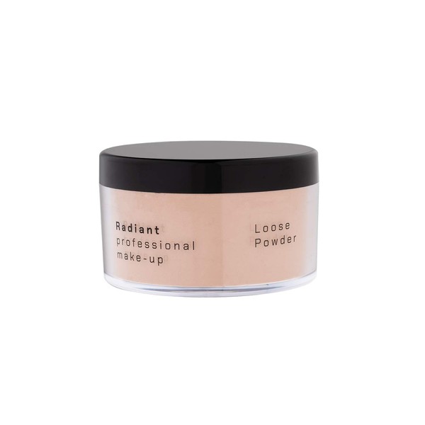 Radiant Professional Loose Powder - Makeup Setting Powder for Face - Sheer Matte Finishing Powder Absorbs Excess Oil - Ideal for Very Dry / Dehydrated Skin - Natural Tan (06)