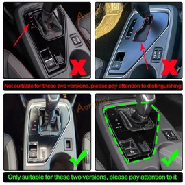 Aunginsy Central Control Gear Shift Panel Trim Cover Compatible with Subaru Crosstrek 2022-2024 Car Gear Shifter Console Anti-Scratch Panel Frame Decorative Sticker Protector Interior Accessories(LHD)