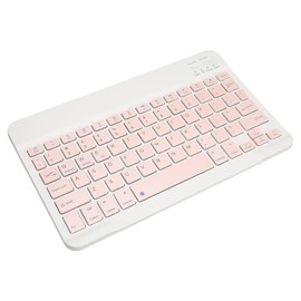 78 Key Wireless Bluetooth Keyboard 32.8ft Ergonomic Ultra Thin Silent Rechargeable Keyboard for IOS for Android for Windows Pink