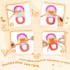 HO-SFSM 2 Pieces Shoelace Toys, Practice Tying Shoelaces, Threading Game,