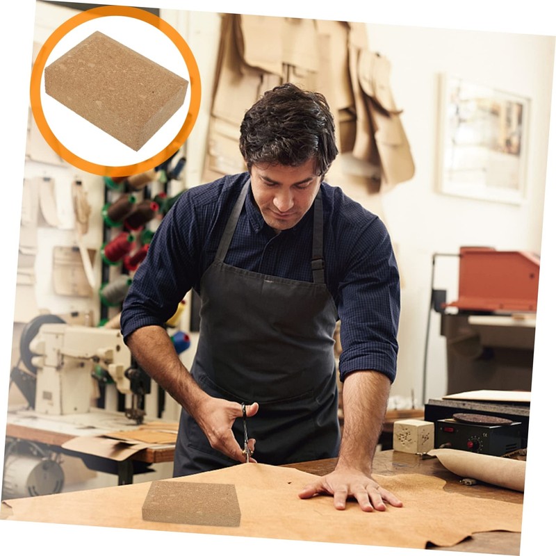 Operitacx Wooden Sandpaper Retainer Sandpaper Sanding Block Cork Backing Board