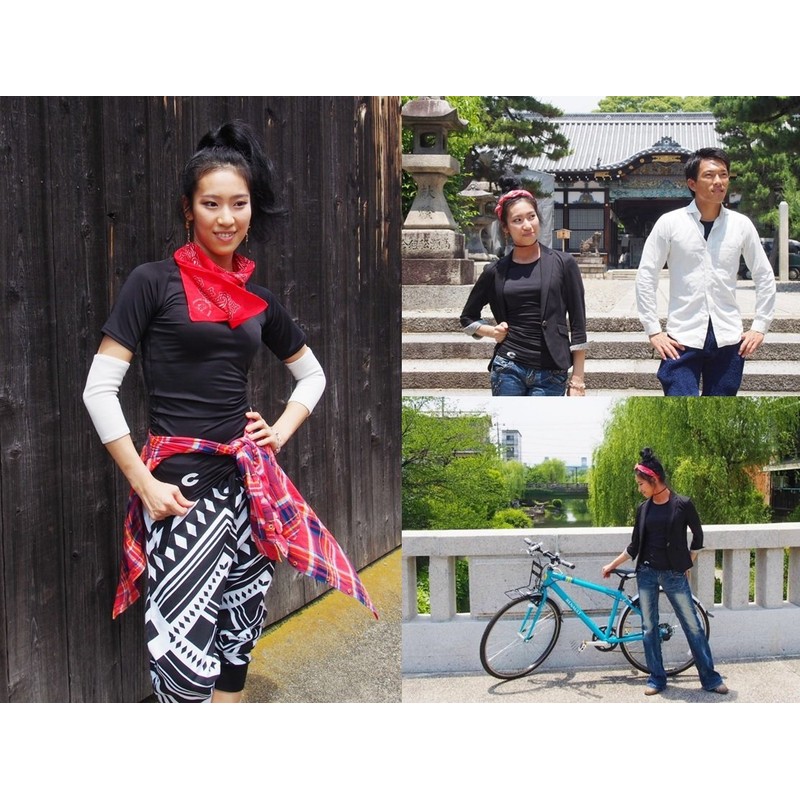 (si-wa-kusu) CWORKS Rashguard Men Women Compression Inner Short Sleeve Men's
