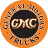 Signs 4 Fun SRAGMC General Motors Truck Round Sign, Orange