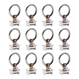 Saihisday 12Pcs Single Stud Fitting for L Track 4000lb Capacity with Stainless Steel O-Ring for L Track Stainless Steel Round Ring Aluminum Keeper Cargo Control Fittings with O-Ring Tie Down 4000LB
