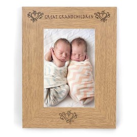 GREAT GRANDCHILDREN 6x4 Photo Picture Frame Birthday Gifts Mothers Fathers Day for Grandad Grandmother Grandparents Nan Nanny Gramps Gran Presents