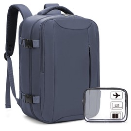 Xkdoai for Ryanair Cabin Bags 40x20x25 Underseat, Travel Backpack with Toiletry Bag Travel Bag Carry-ons Hand Luggage Bag Cabin Backpack Flight Bag for School Office